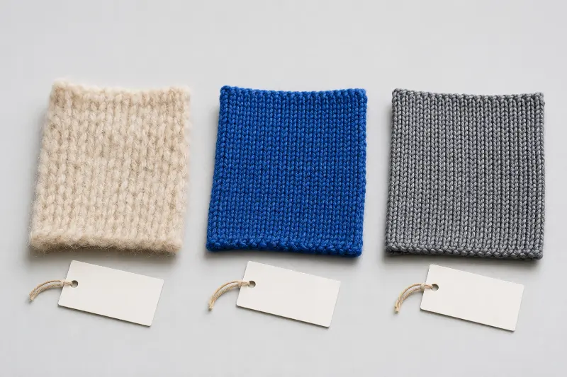 Linknit 羊毛腈纶涤纶混纺毛衣面料展示