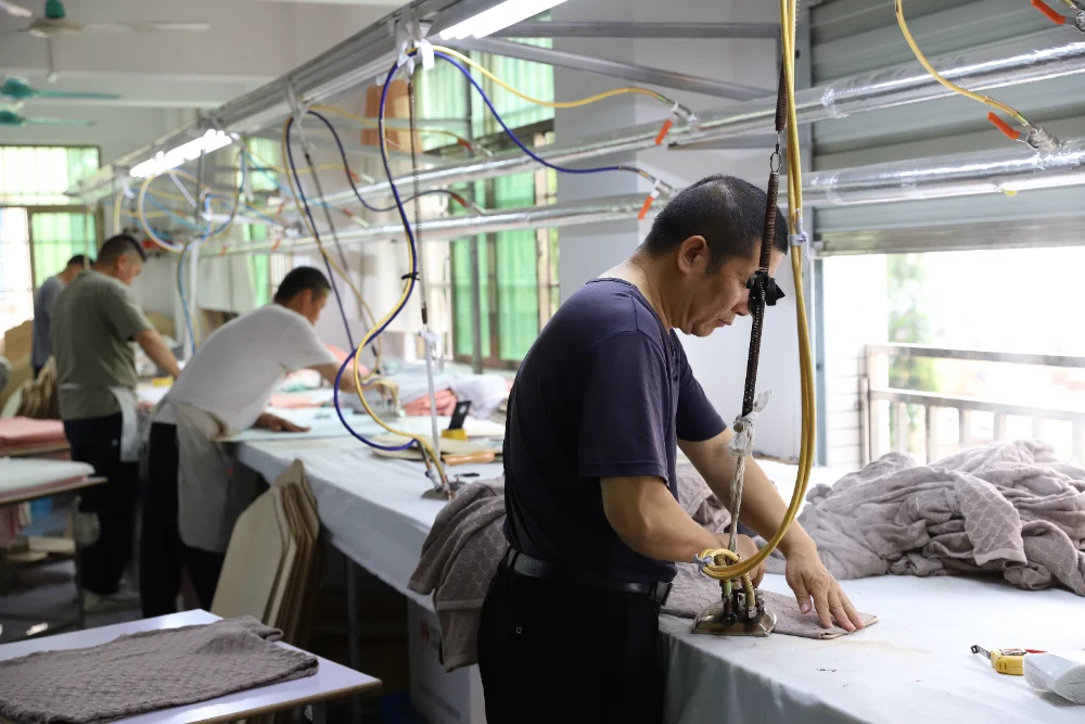 Linknit 熨烫定型工序实拍