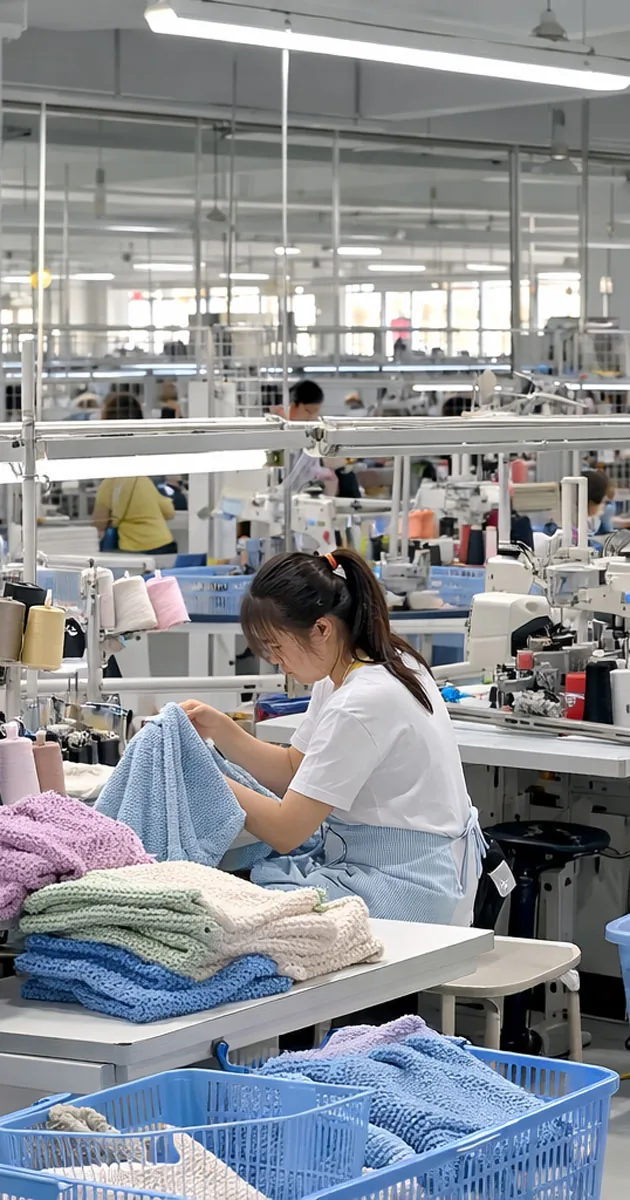 Linknit 生产车间与电脑横机集群全景