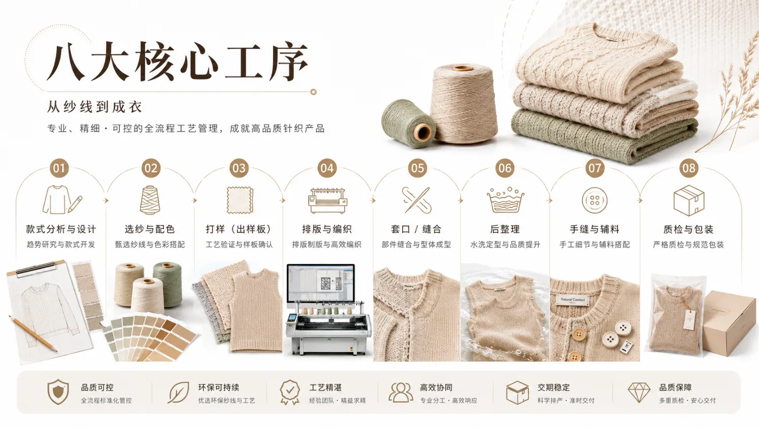 毛织八大核心工序流程图