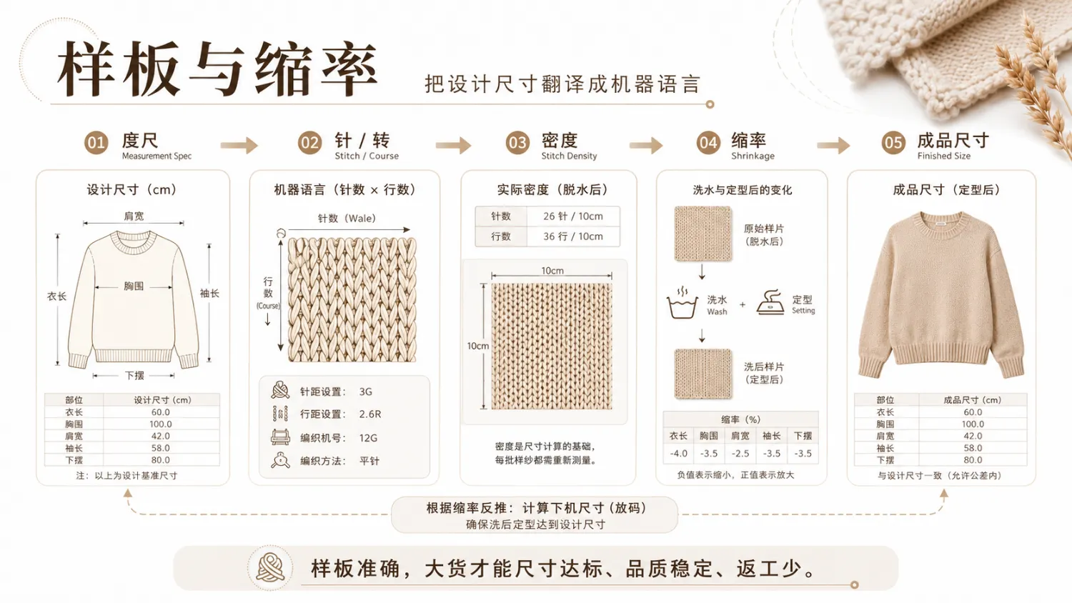样板与缩率过程图